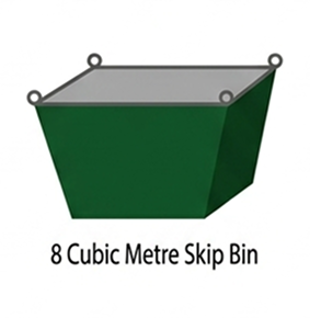 8 Cubic Metre Skip Bin