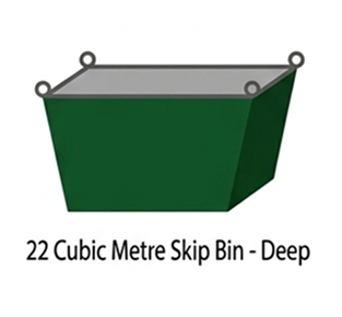 22 Cubic Metre Skip Bin